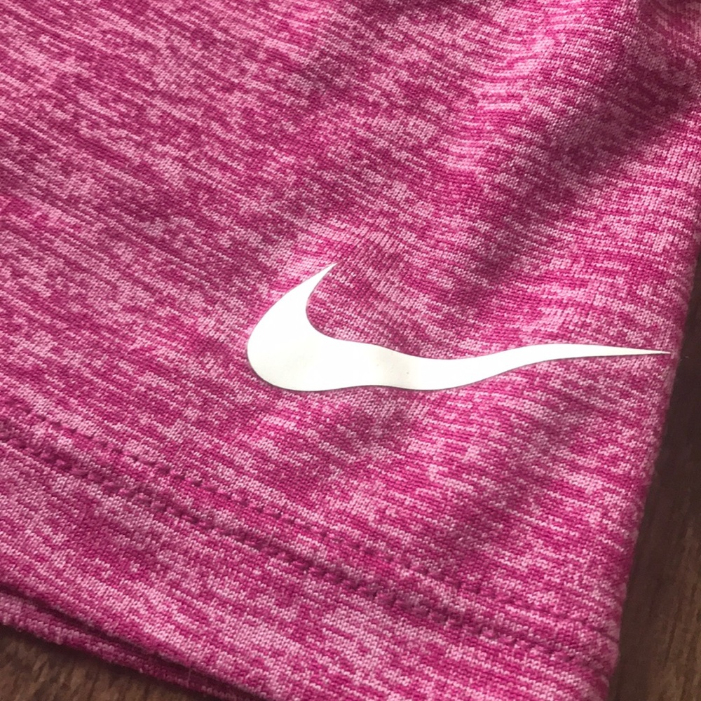 Pink Heathered Nike Razorback Tank Top - Picture 2 of 6